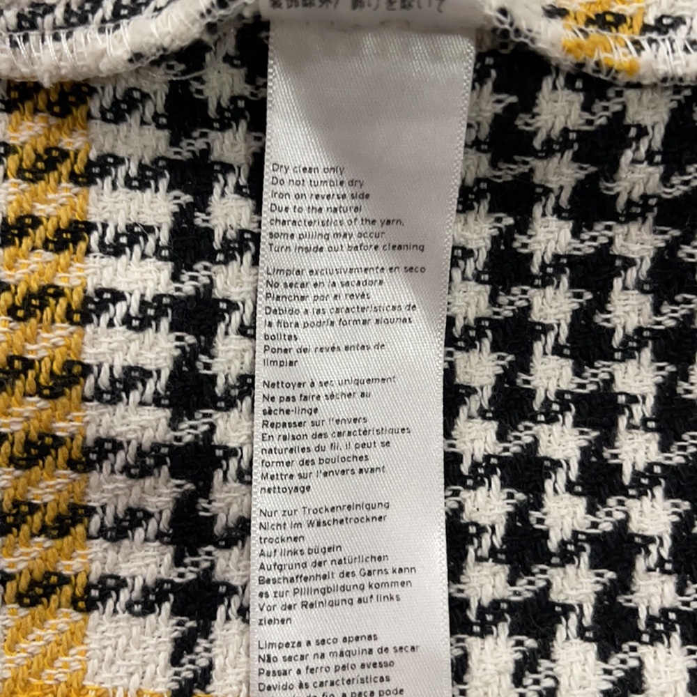 TOPSHOP Check Duster Coat Multicolor Size 6 NWOT - Picture 13 of 13